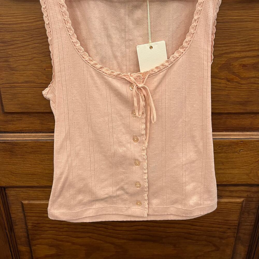 Doen Lois Tank Top in Pink Women's sz XS NWT's NEW - Picture 3 of 9